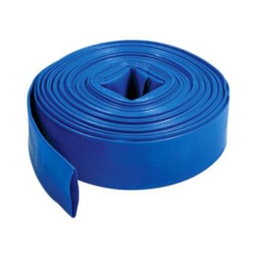 Blue Layflat Hose 25mm x 100m roll w/ Low Pressure Stability (LPS) BLF-PLBLU-0100