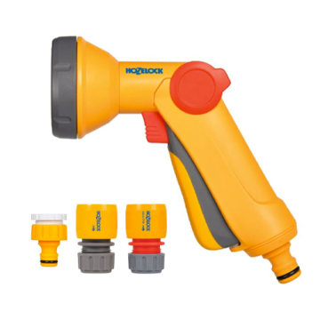 Hozelock Rose Spray Set Includes Fine Spray, Tap & Hose End & Aqua Stop Connector HZL 2353 6000