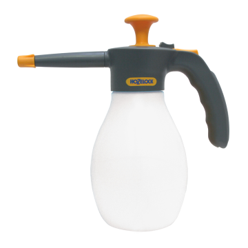 Hozelock Pressure Sprayer 1L Adjustable Nozzle, Lockable On/Off Flow Control, Long Reach Nozzle - 4124