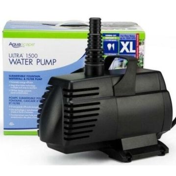 Aquascape Ultra-1500 Pump for Large Ponds, 6000L/hr, Fountain, Waterfalls, and Filters,