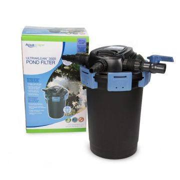 Aquascape UltraKlean 3500 Biological Pressure Filter 19,800 L/Hr with 28 Watt UV Clarifier Sterilizer for Pond Water Feature - 95054