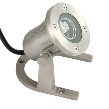 Aqualux Hydra Brushed Chrome Plated Brass 12V-24V Pond Light AQL-415-BC-M