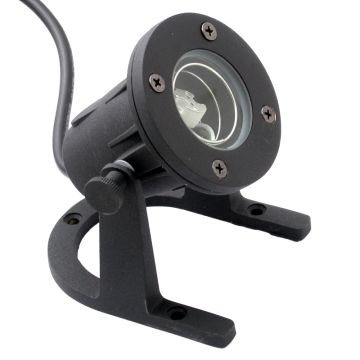 Aqualux Hydra Matt Black Powder Coated Brass 12V-24V Pond Light AQL-415-BK-M