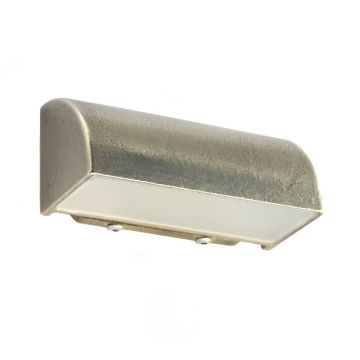 Aqualux Natural Cast Brass Wall/Steplight 24V-12V 4W LED AQL-520-BR