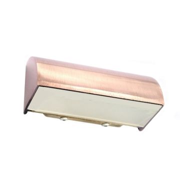 Aqualux Copper Plated Cast Brass Wall/Steplight 24V-12V 4W LED AQL-520-CP