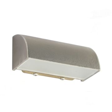Aqualux Nickel Plated Cast Brass Wall/Steplight 24V-12V 4W LED AQL-520-NP