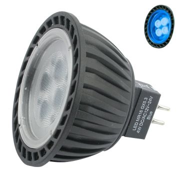 Aqualux AGL-250-BUX38 MultiVoltage 12V-24V AC/DC 4W MR16 LED 38deg - BLUE