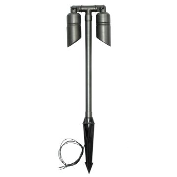 Aqualux AQL-409-AB-M Aged Brass 430mm Twin Pathlight