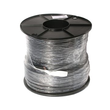 Low Voltage Garden Light Cable 140/0.3 (10 sq mm) Fig 8 Black PVC - 100m Reel