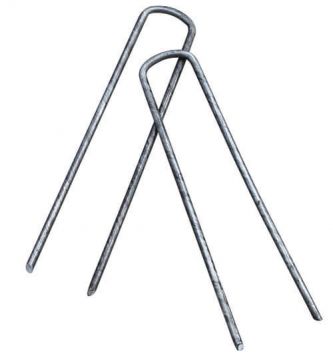 Retaining pins for GeoFabric Underlay, pack of 100 U-Shaped pins, 150mm