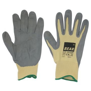 Nitrile Dipped Nylon Fabric Safety Work and Gardening Gloves-Size 9