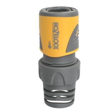 Hozelock Connettore Rubinetto Pro Metal - Ottone Nichelato, 21 Mm (1/2" BSP) Per Tubo Da Giardino