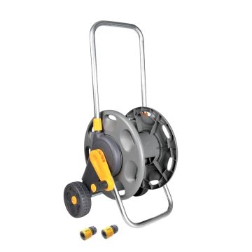 Hozelock 2398R0000 - 60m Garden Hose Reel Cart - Restyled & GREY from 2017