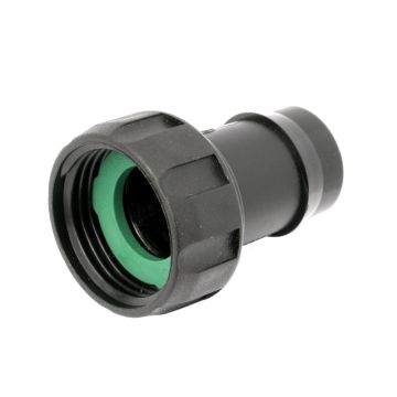 Tap & Nut (Poly) 1"BSP Female - 25mm barbed
