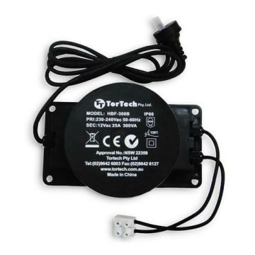 TorTech Toroidal Transformer HBF-300B IP66 TXF 300VA 240/12V