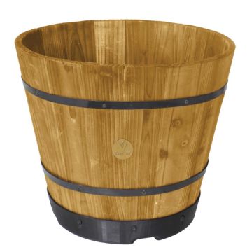 VegTrug Wooden Barrel Large 55cm Natural (Pack 6) WPB500N