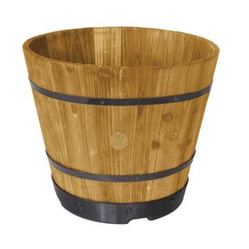 VegTrug Wooden Barrel Small 46cm Natural (Pack 6) WPB400N