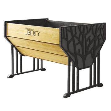 VegTrug Liberty Wooden Raised Garden Bed Planter Cast Aluminium LIBVT1390
