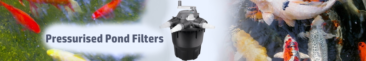 Pressurised pond filters Pressurised pond filters