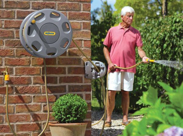 Hozelock wall mounted hose reel discount