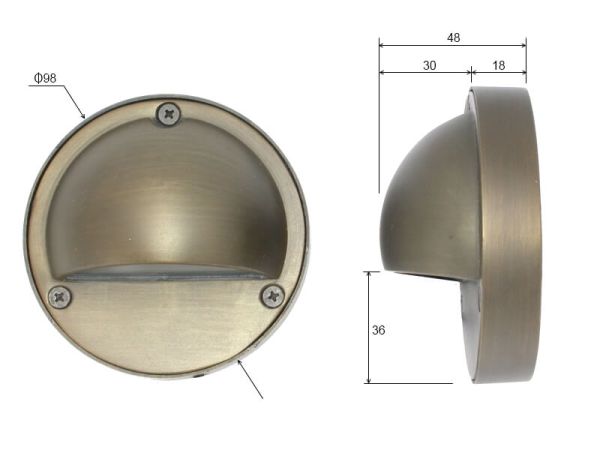 Low voltage surface on sale mount step lights