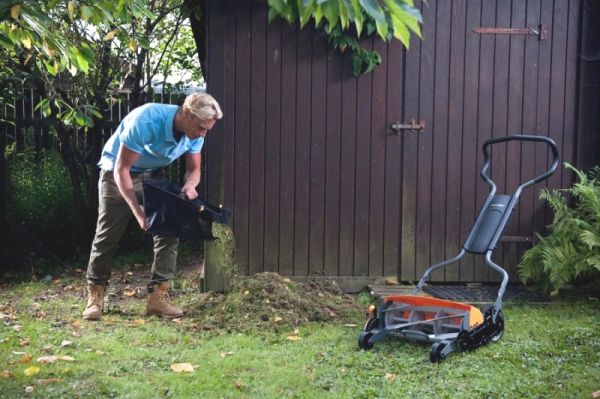 Grass catcher for fiskars outlet reel mower