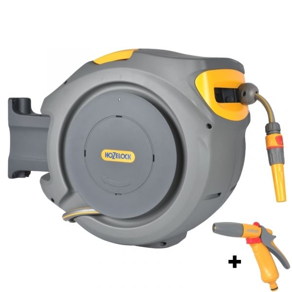 Hozelock 2403 0000 Includes 2674 Gun Auto Reel Automatic Spring Loaded 30m Garden Hose Replaces 2590
