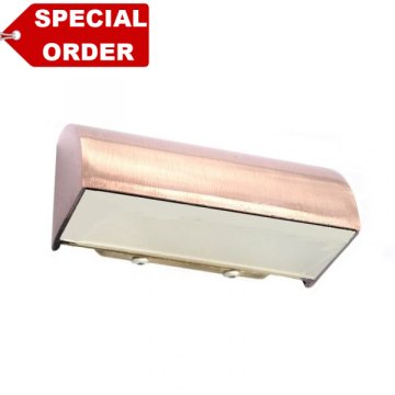 Aqualux Copper Plated Cast Brass Wall/Steplight 24V-12V 4W LED AQL-520-CP