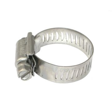 12mm x 14-32mm Full Stainless Steel Hose Clamp - GSS12