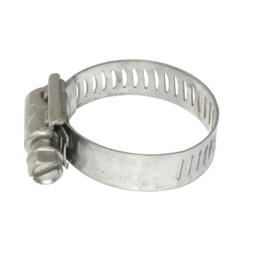 12mm x 17-38mm Full Stainless Steel Hose Clamp - GSS16