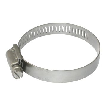 12mm x 38-63mm Full Stainless Steel Hose Clamp - GSS32