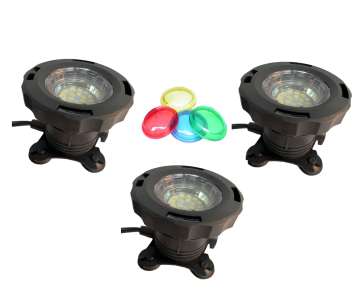 Riuty 2 Pack LED Underwater Light 10W AC 12V RGB Waterproof Underwater Lamp for Pond,Garden,Landscape,Fountain,Outdoor,Lawn 